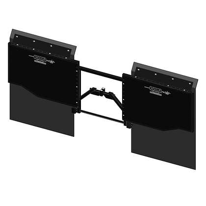 KMFD Dual Tire Mud Flap black