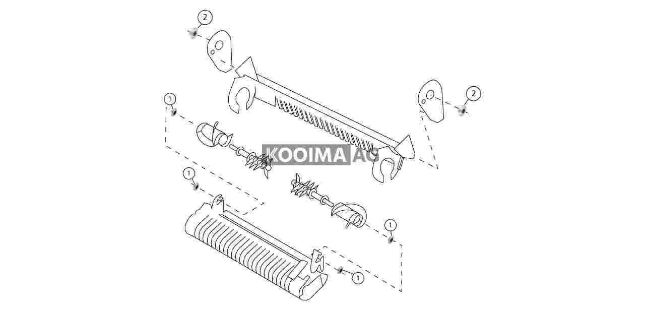 568 Pickup Rotor Frame and Augers
