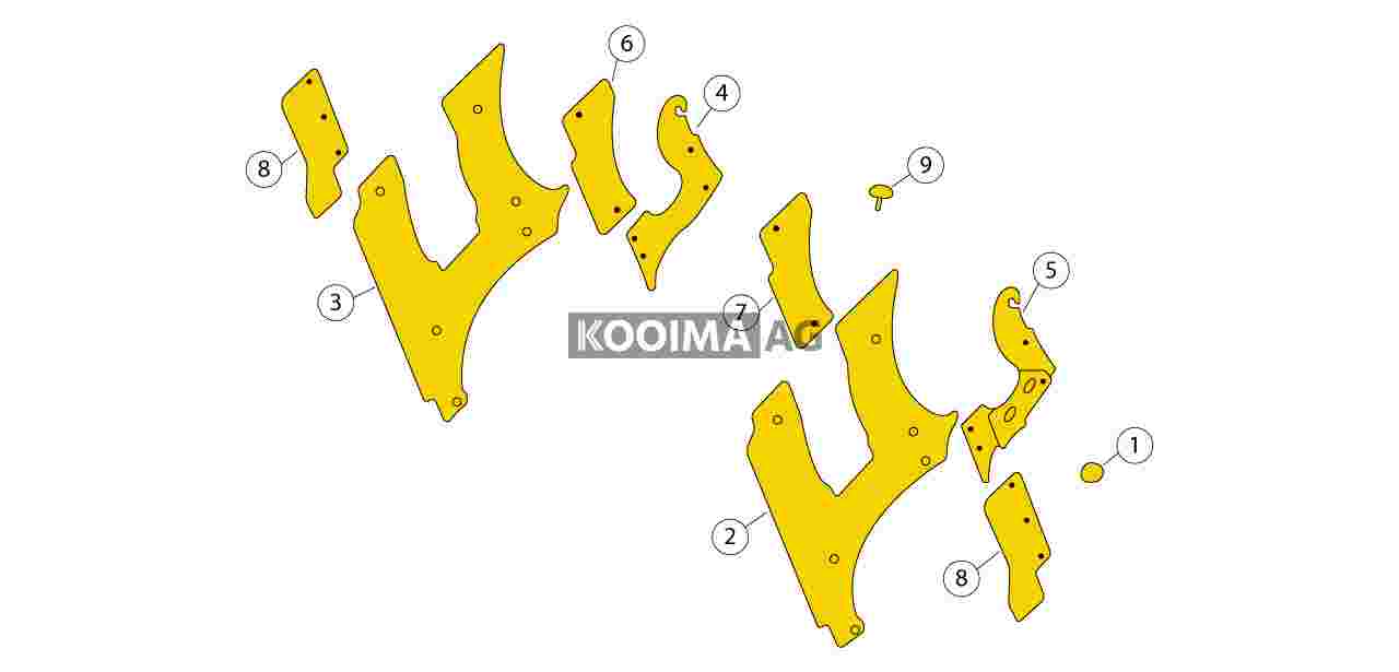 FR450 500 600 700 850 Cutterhead Wear Plates