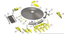 Schematic for 778 / 460+ Large Drum Rotary Head Assembly