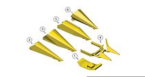 Schematic for 330, 684 Crop Divider Assembly