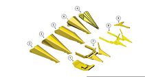 Schematic for 345, 360, 375 Crop Divider Assembly