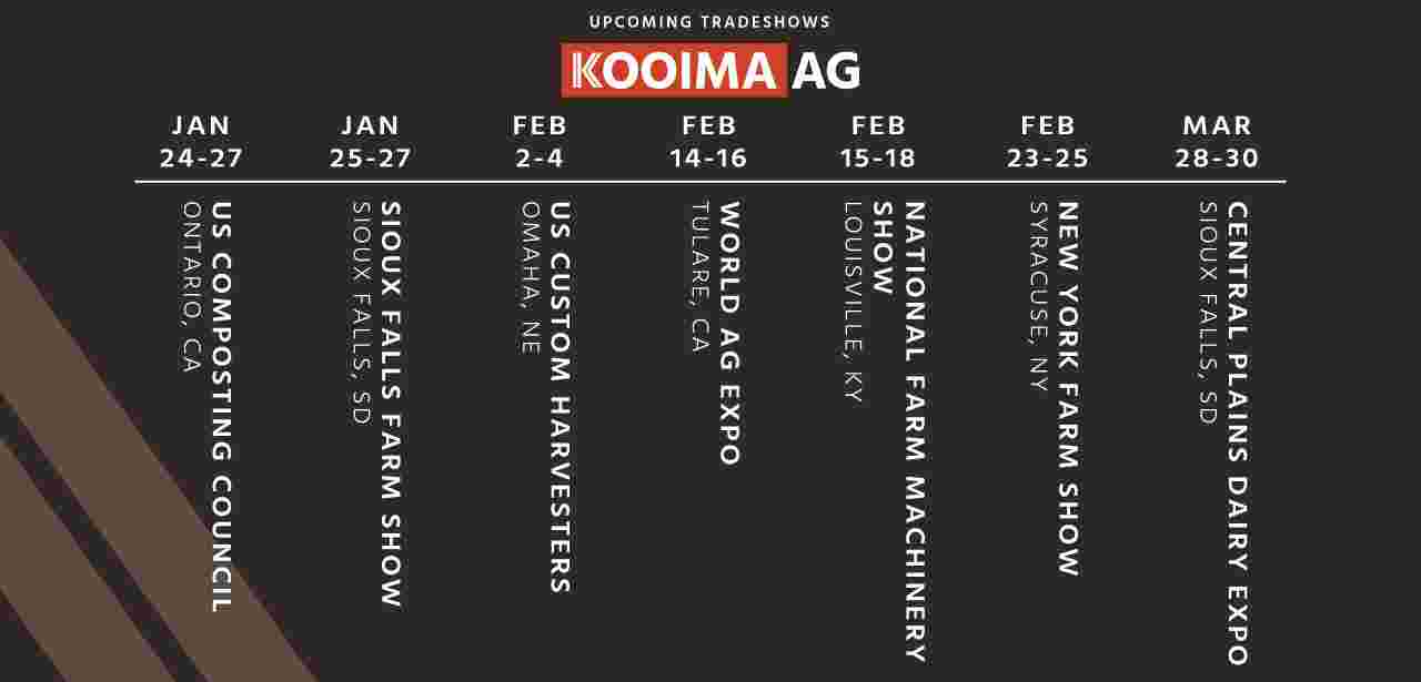 2023-Tradeshow Schedule