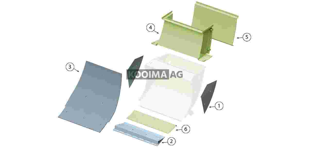 Claas 496 500 Transition Grass Chute