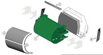Schematic for 492 Green Eye Accelerator Housing Assembly