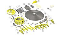 Schematic for Large Drum Rotary Heads - Kemper 475+ & JD 770+