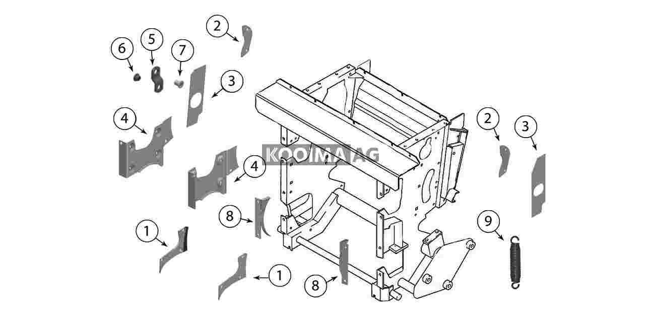 Claas 491 492 496 Feed Roll Side Plates