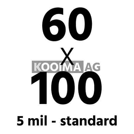 5 Mil Standard 60x100