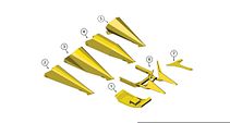 Schematic for 686, 688, 710, 6008 Crop Divider Assembly