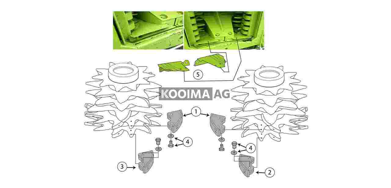 Orbis 450 600 750 900 Drum Scraper Assembly